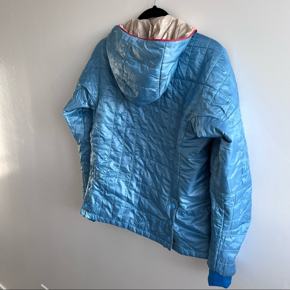 Cotopaxi Blue and Brown Reversible Jacket with Hood XS - Picture 2 of 15